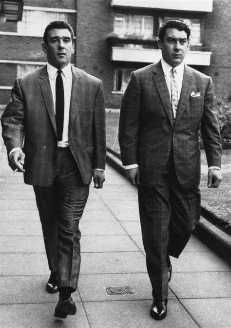 Notorious east London gangsters Ronnie Kray and Reggie Kray The Krays ...