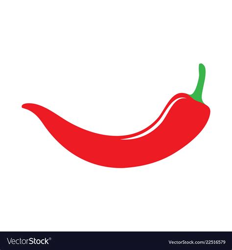 Red hot chili pepper icon Royalty Free Vector Image