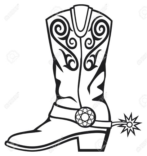 Cowboy Boots Drawing at GetDrawings | Free download