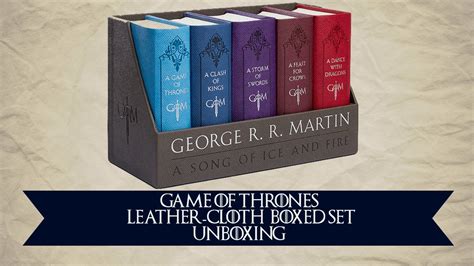 Game of Thrones Book Set Unboxing - YouTube