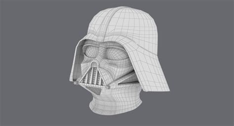 darth vader helmet 3d model