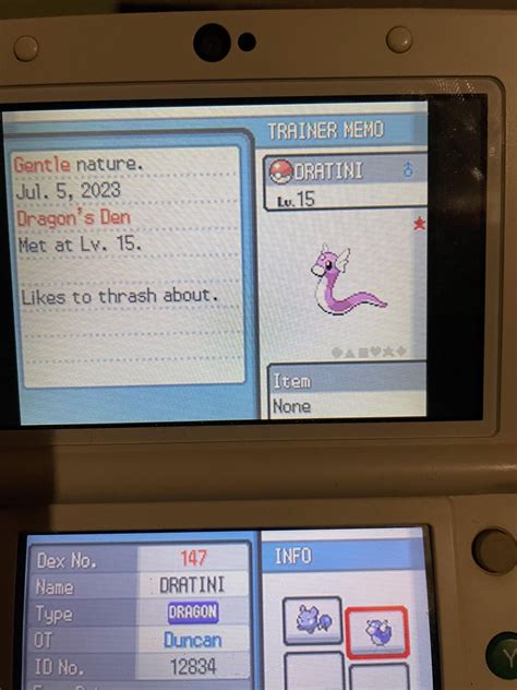 [genIV] Shiny extreme speed dratini : r/ShinyPokemon