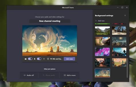 How to set a custom background in Microsoft Teams meetings