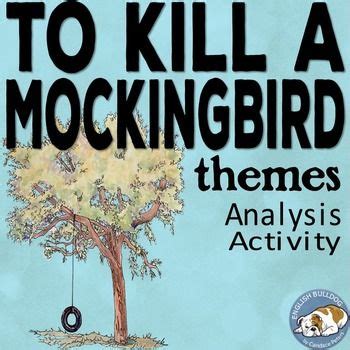 To Kill a Mockingbird Themes Textual Analysis Activity (With images) | To kill a mockingbird ...