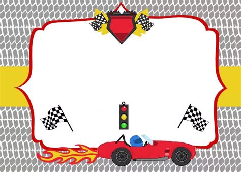 FREE Printable Race Car Birthday Party Invitations – Updated! | Car ...