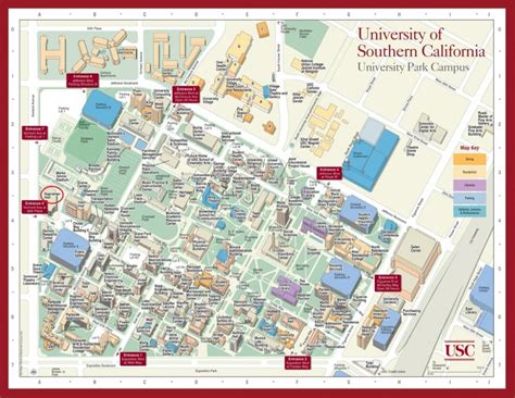 Contact Us > Department Of Mathematics > Usc Dana And David Dornsife - Usc Campus Map Printable ...