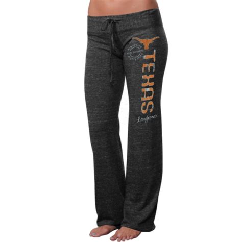 Texas Longhorns Ladies Distressed Heathered Tri-Blend Pants - Black ...