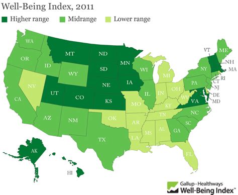 New Map Highlights The Happiest States - Feelgood Style