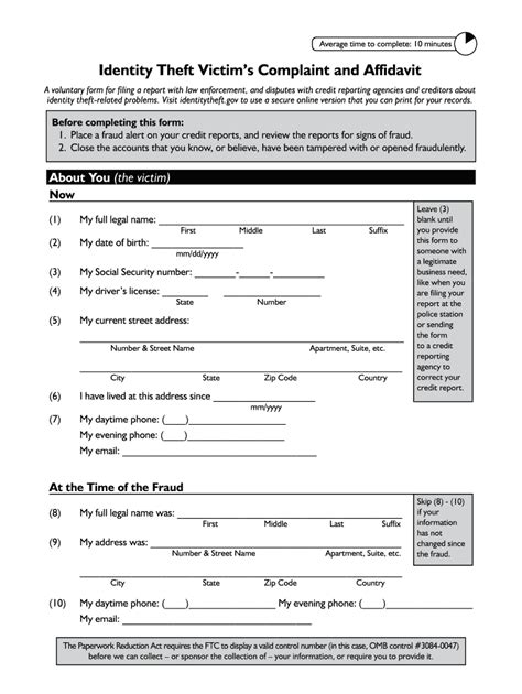 Ftc Report Form - Fill Online, Printable, Fillable, Blank | pdfFiller