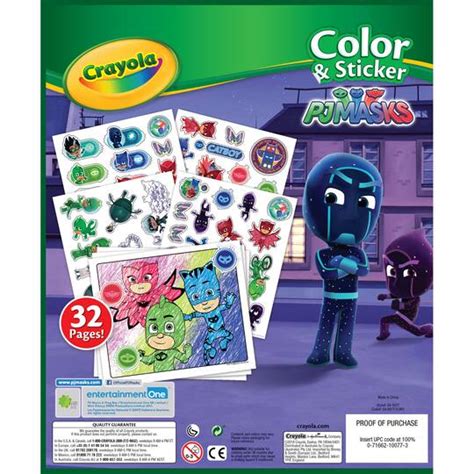 Find the Crayola® Color & Sticker Book, PJ Masks at Michaels