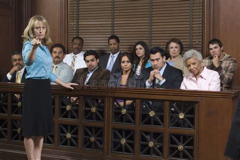 Prosecutor with Jury in Court Stock Image - Image of hispanic, boomer: 29662895