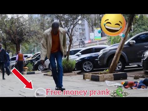 FREE MONEY PRANK ON THE FLOOR (social experiment) They all tried to get it - YouTube