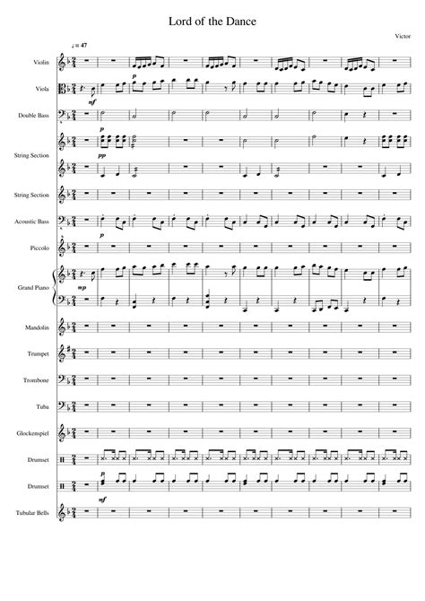 Lord of The Dance Sheet music for Piano, Trombone, Organ, Tuba & more ...