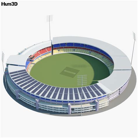 M.Chinnaswamy Stadium 3D model - Architecture on Hum3D