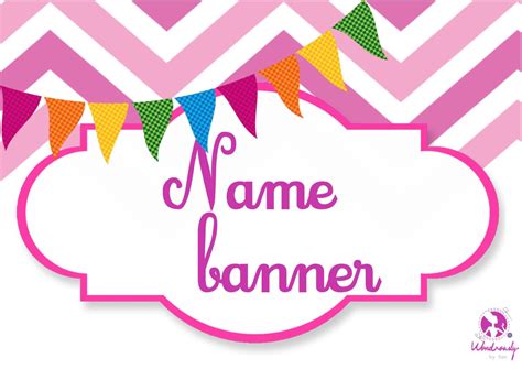 Banner Name Banner Banner Design Design Name | Etsy