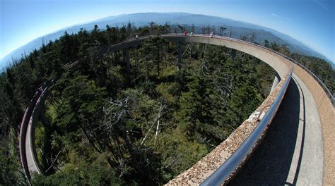 Clingmans Dome Observation Tower in the Great Smoky Mountains National Park