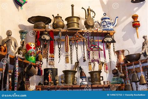 Old Souvenirs and Historical Artifacts at a Bazaar in the City of ...