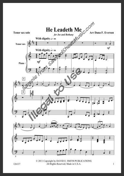 He Leadeth Me | SacredSheetMusic.com