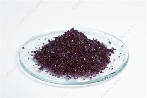 Chromium (III) potassium sulfate - Stock Image - C028/0722 - Science Photo Library