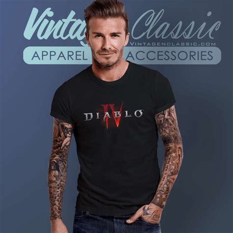 Official Diablo 4 Logo Shirt - Vintagenclassic Tee