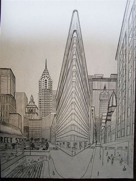 Vanishing Point Drawing | Perspective drawing architecture, Perspective art, Architecture ...