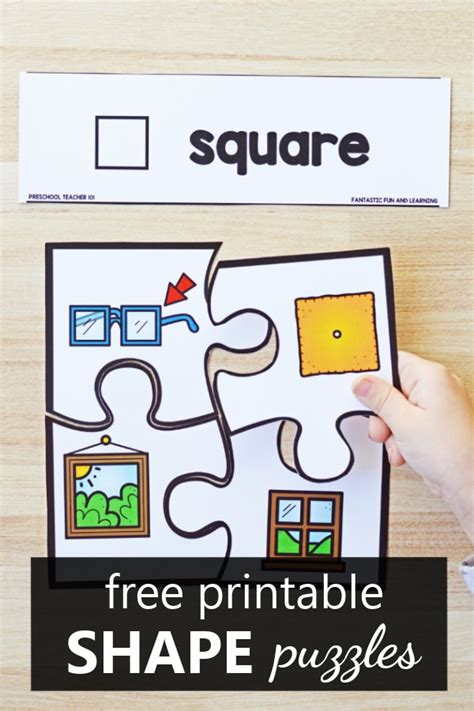 Free Printable 2D Shape Puzzles - Fantastic Fun & Learning