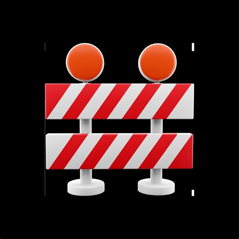 Roadblock cartoon icon 3D model | CGTrader