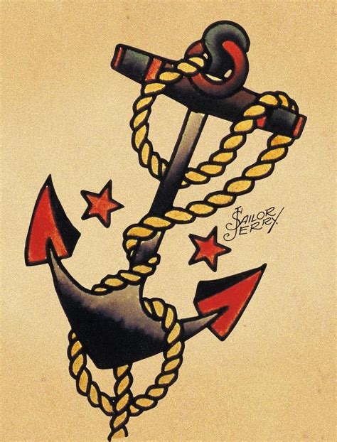 anchor tattoo by Sailor Jerry | ANCHOR-MAN | Sailor jerry tattoos ...