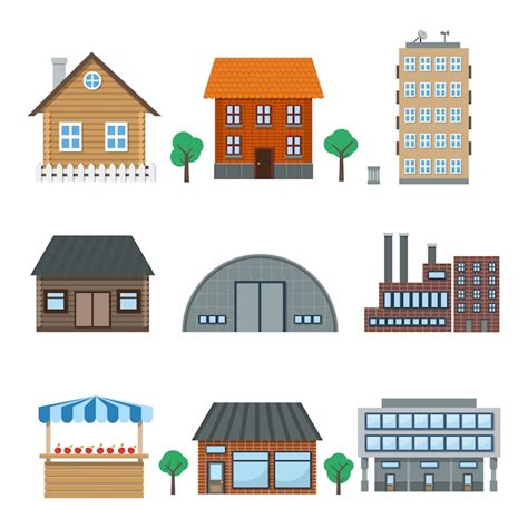 Free Vector | Building icons