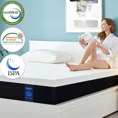 King Size Mattress 12 Inch Molblly Premium Cooling-Gel Memory Foam ...