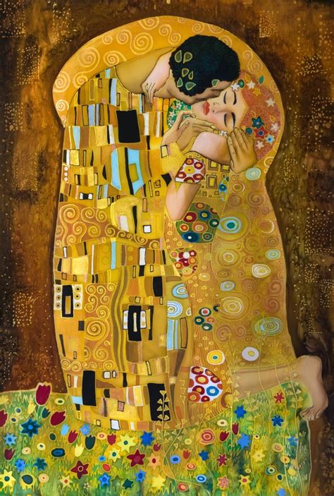 El Beso Gustav Klimt Con Marco Lienzo Canvas Cuadro Decor - $ 1,140.00 ...