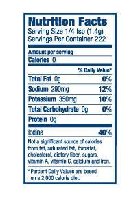 Morton® Lite Salt (290mg) w/ Potassium of 350mg per 1/4 tsp | Lite salt, Culinary salt, No salt ...