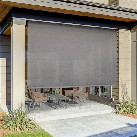 Custom Sized Outdoor No Drill Roll Up Pergola Shade–Breathable Privacy Blind for Patio Porch ...