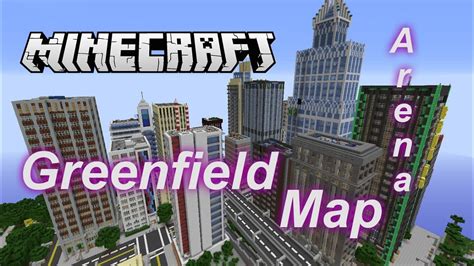 Minecraft greenfield city map - polewvisions