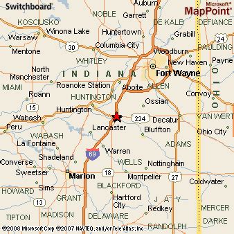 Markle, Indiana Area Map & More