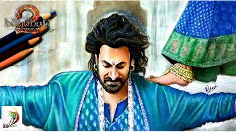 Baahubali 2 | Most Romantic Scene of Bahubali 2 - Drawing Prabhas ...