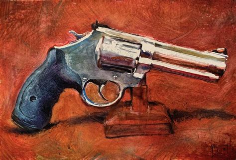 my best friends' gun Painting by Gregory Radionov | Saatchi Art