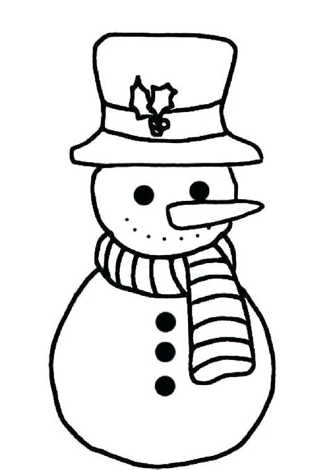 Simple Snowman Drawing | Free download on ClipArtMag