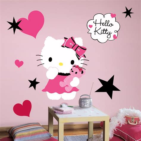 RoomMates RMK2014GM Hello Kitty Couture Giant Wall Decals Stickers Decor Mural | eBay