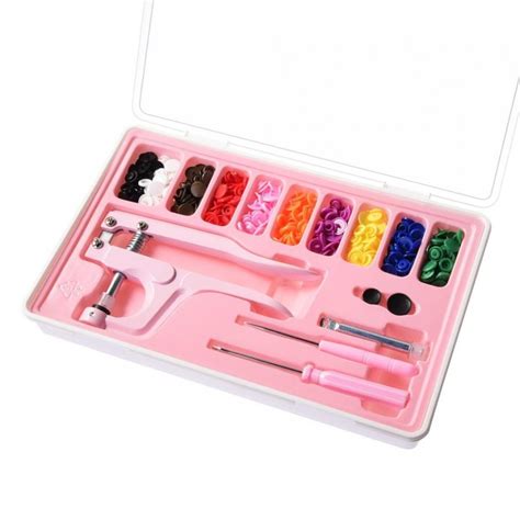 Rainbow Plastic Snap Fastener Kit and Case | GoldStar Tool