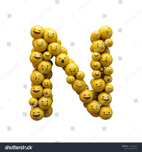 Letter N Emoji Character Font 3d Stock Illustration 1164022999 | Shutterstock