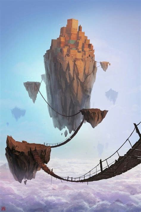 Floating city | Environment concept art, Fantasy art landscapes, Fantasy concept art