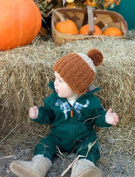 Easy Colorblock Hat Knitting Pattern