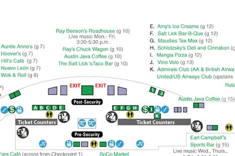 Austin Bergstrom Airport Map