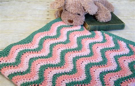 Ripple Crochet Pattern: Watermelon Baby Blanket - Petals to Picots