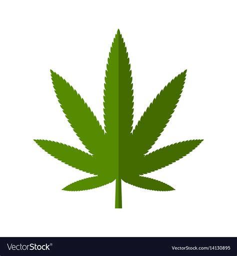 Cannabis leaf icon Royalty Free Vector Image - VectorStock