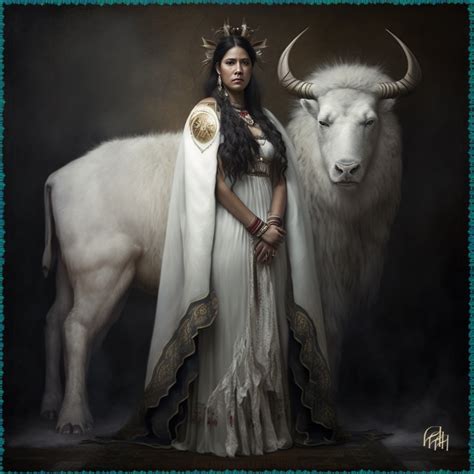 Native American-White Buffalo Calf Woman II by AnnAndArts on DeviantArt