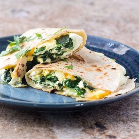 Healthy Breakfast Quesadilla - Gluten Free, Vegetarian