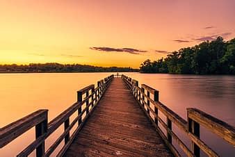 Lake, Pier, Water, Nature, Scenery | Pikist