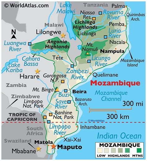 Mozambique Maps & Facts - World Atlas